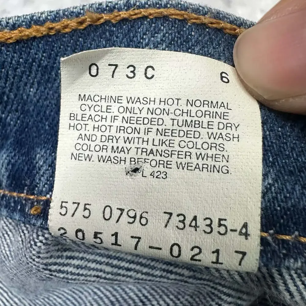 Vintage Levi's 517 Orange Tab Bootcut Denim Jeans Made in USA W32 L29